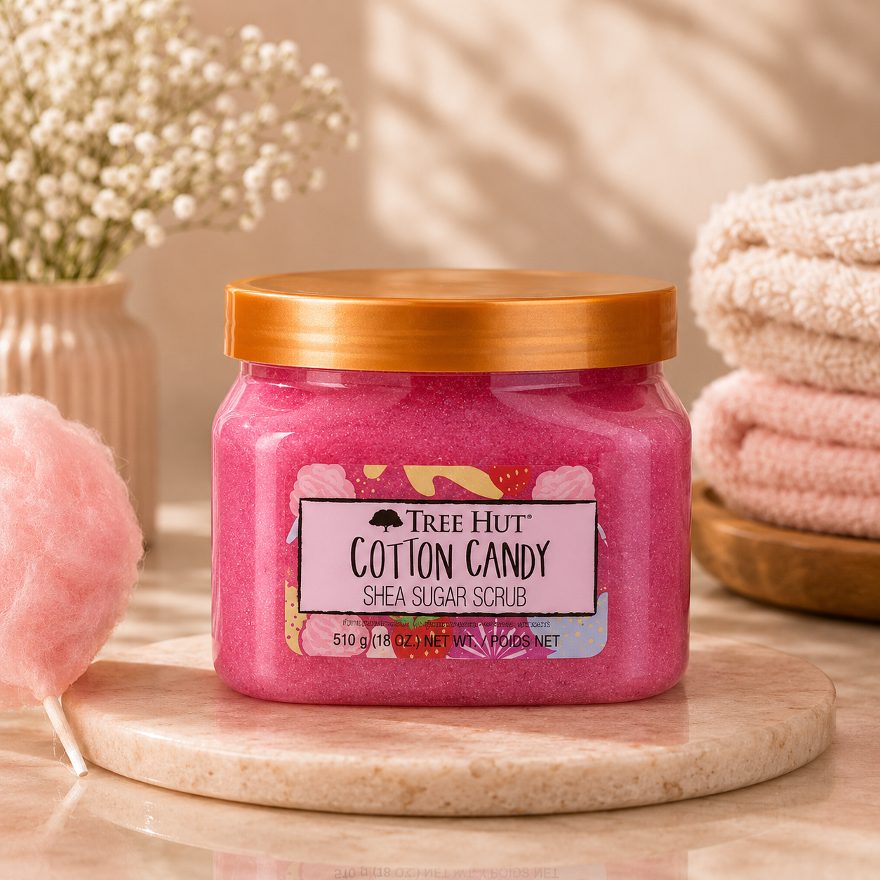Tree Hut Cotton Candy Shea Sugar Scrub 510g