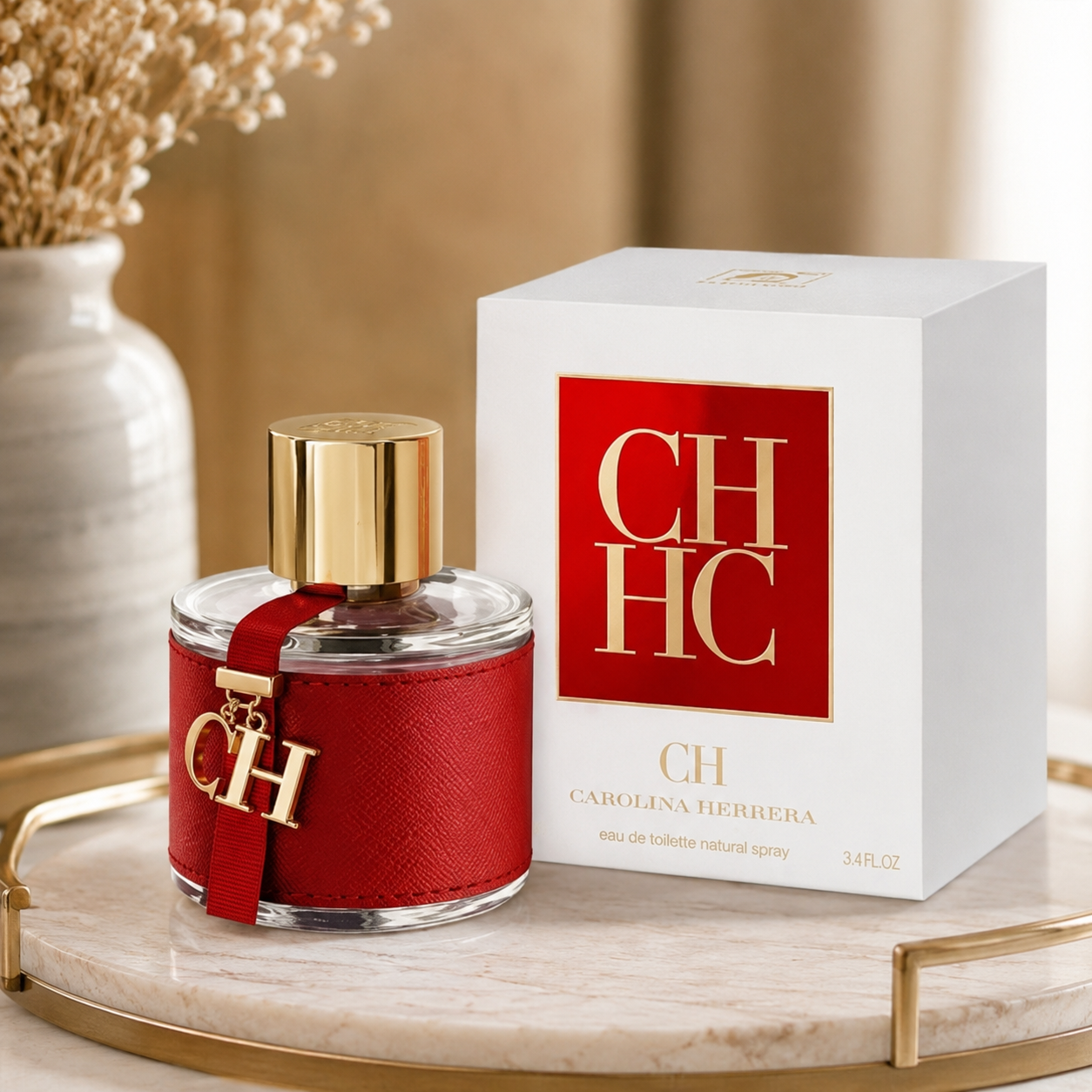 Perfume Carolina Herrera CH Feminino Eau de Toilette 100ml – Elegância Clássica e Sofisticada
